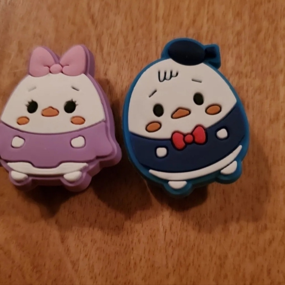 Disney Tsum Tsum Jibbitz Croc Shoe Charms Daisy & Donald Duck Set